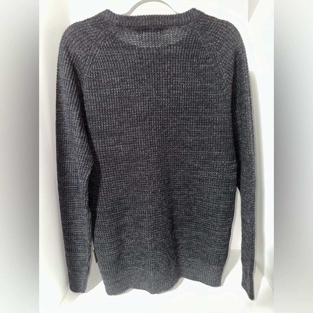 French Connection medium stitch raglan sweater in navy & charcoal. Size M. - Picture 2 of 3